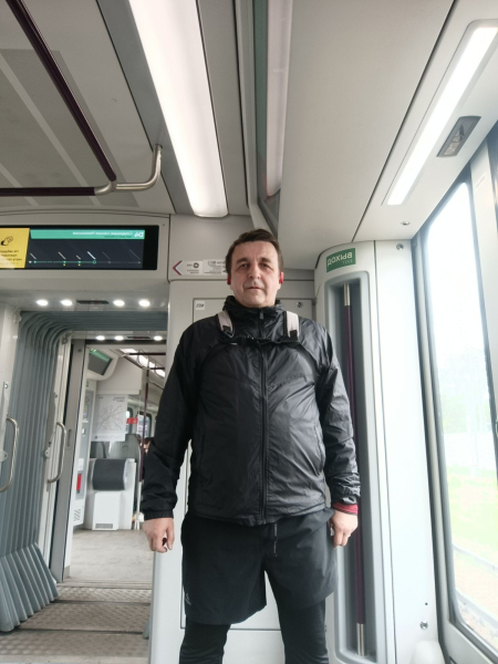 Бегун в электричке