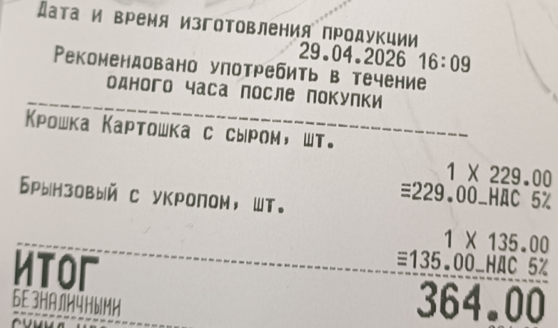 Кушаю разное 29 апреля 2026