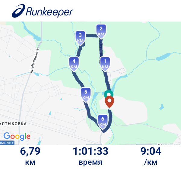 Пробежался часок
