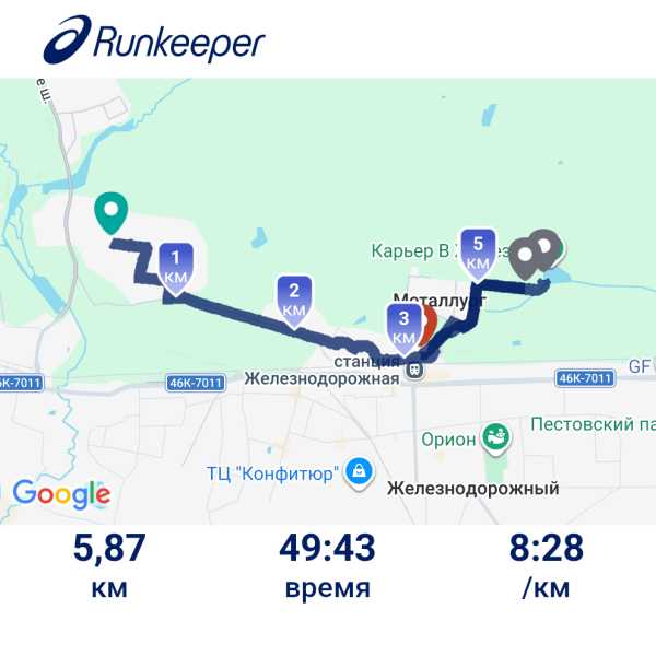 Пробежался и искупался