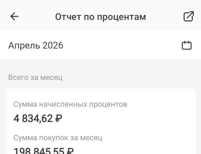 Проценты по финжиру за апрель