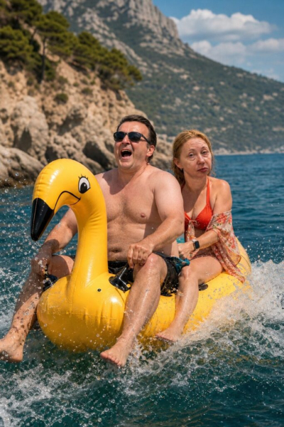 С Анкой на Фламинго