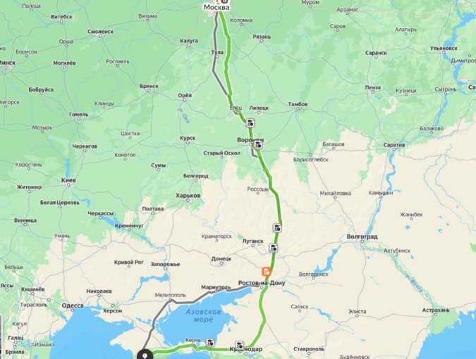 Узнал про автобус Москва-Ялта