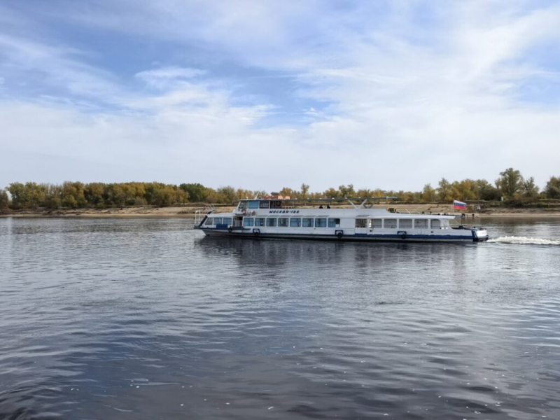 Плывем по Волге на остров Сарпинский 17 октября 2026